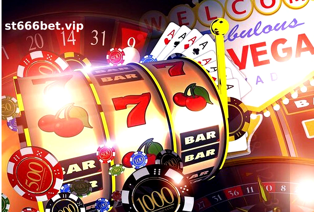 Hình ảnh về một sòng bạc với nhiều máy slot